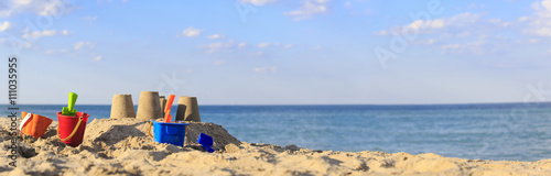 Sand castle on the beach © nadezhda1906