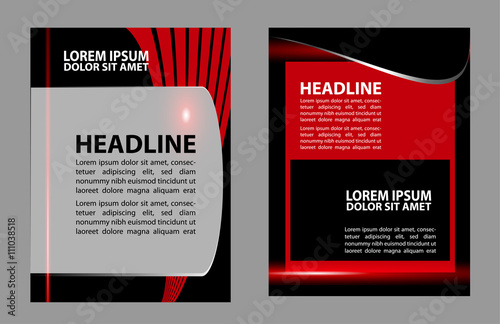 Abstract vector modern flyer brochure design templates
