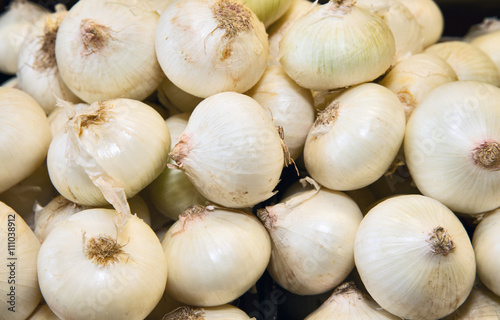Ripe onion white