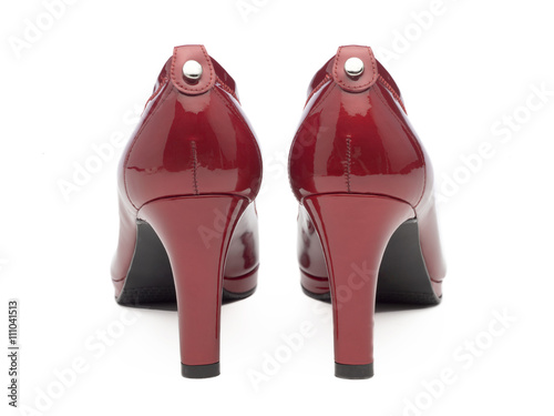 red high-heel female shoes