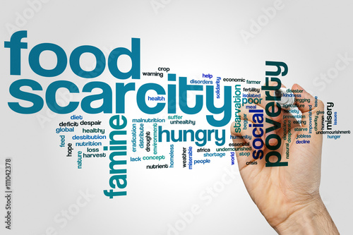 Φωτογραφία Food scarcity word cloud