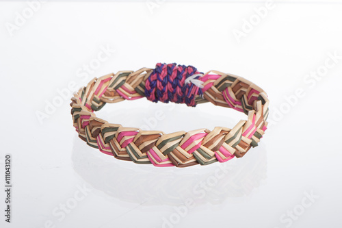 wristlet colorful dry natural grass bracelet