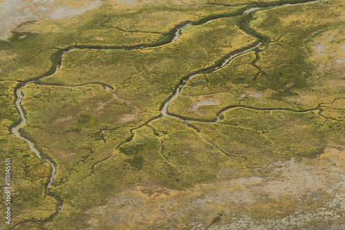 aerial photographs of alaska tundra wetlands for backgrounds and