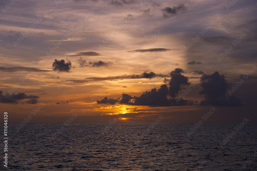 sunset over ocean nature composition sunset over ocean nature composition