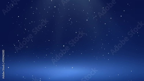 shower of magical twinkling stars black background