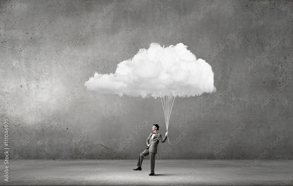 Man catch cloud Man catch cloud