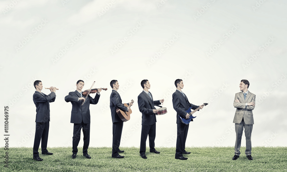 Obraz premium One man band