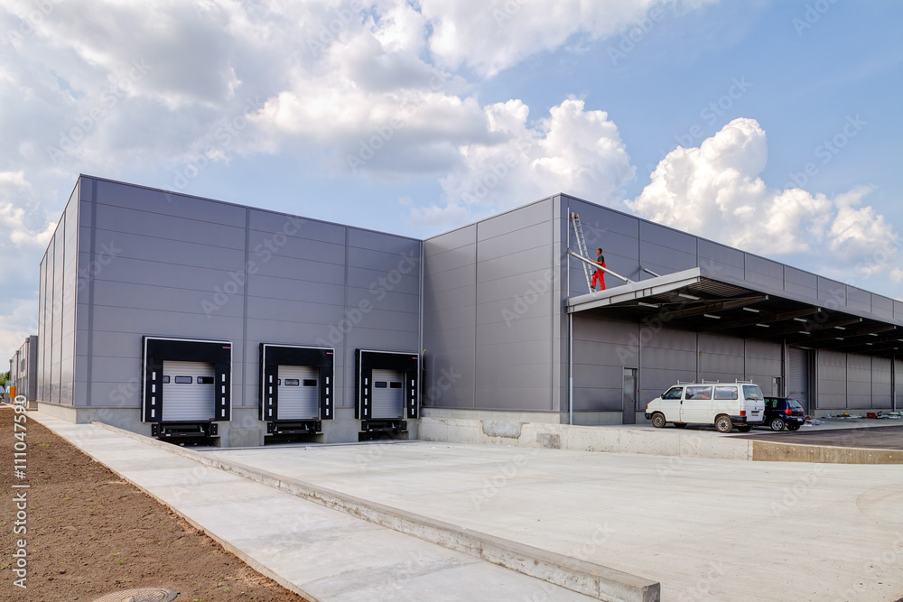 Production hall and parking Production hall and parking