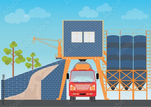 Industrial Cement Processing Plant factory .