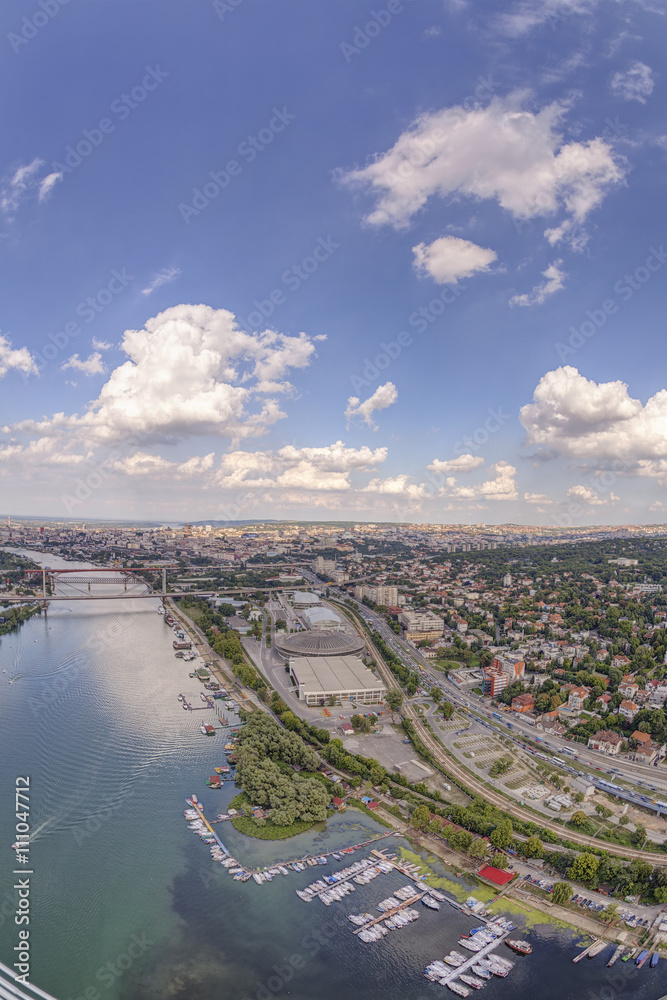 View on Belgrade city