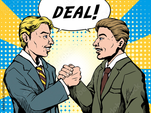 businessman make a deal