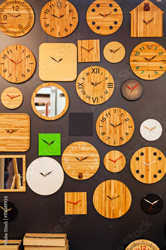 wooden clocks photo