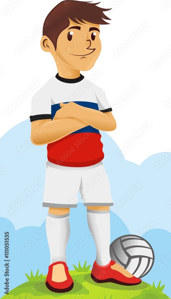 Rusia Soccer Character