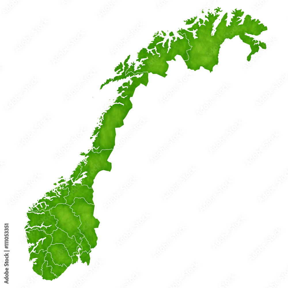 Fototapeta premium ノルウェー 地図 国 アイコン