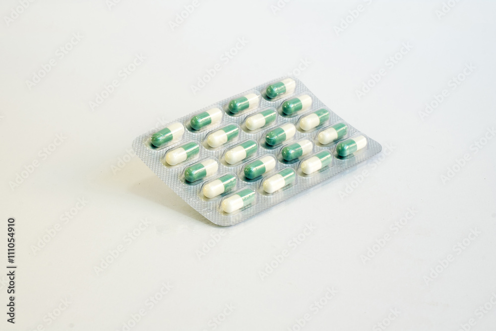 pills isolated on white background pills isolated on white background