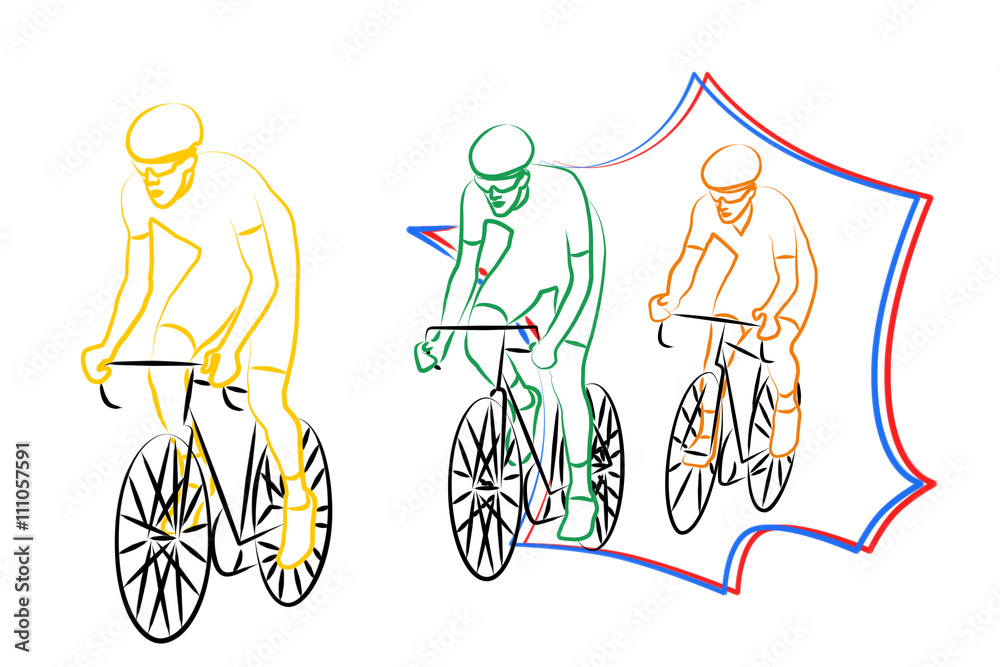Obraz premium Cyclisme
