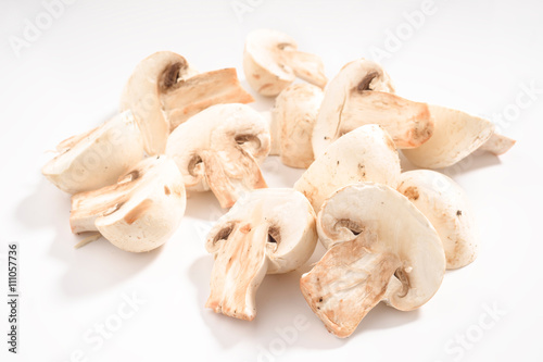uncooked mushrooms