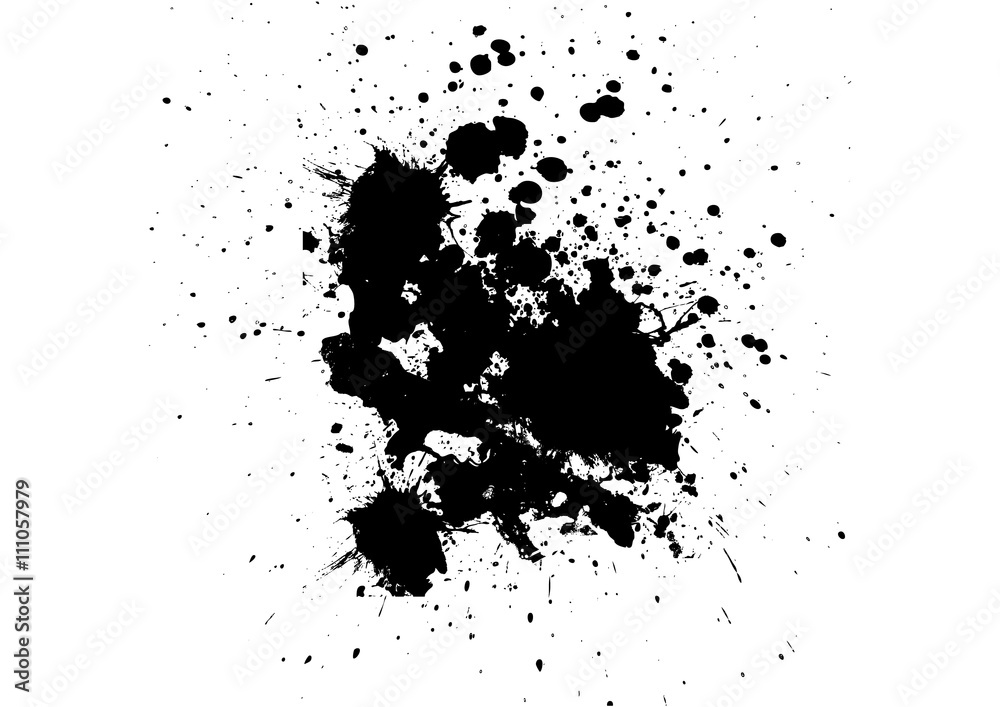 vector black ink splatter background. illustration vector design Stock ...