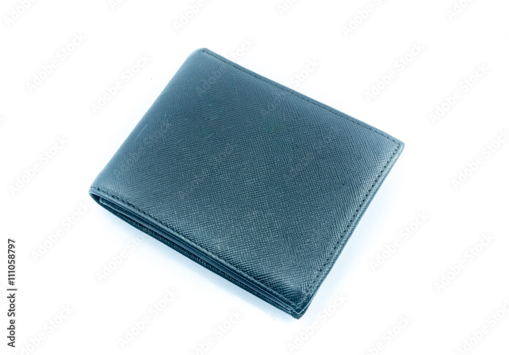 black wallet on white background isolate black wallet on white background isolate