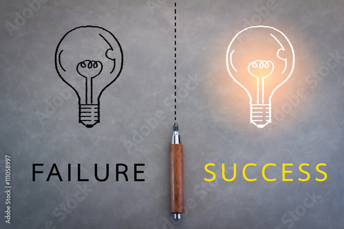 failure or success business concept photo