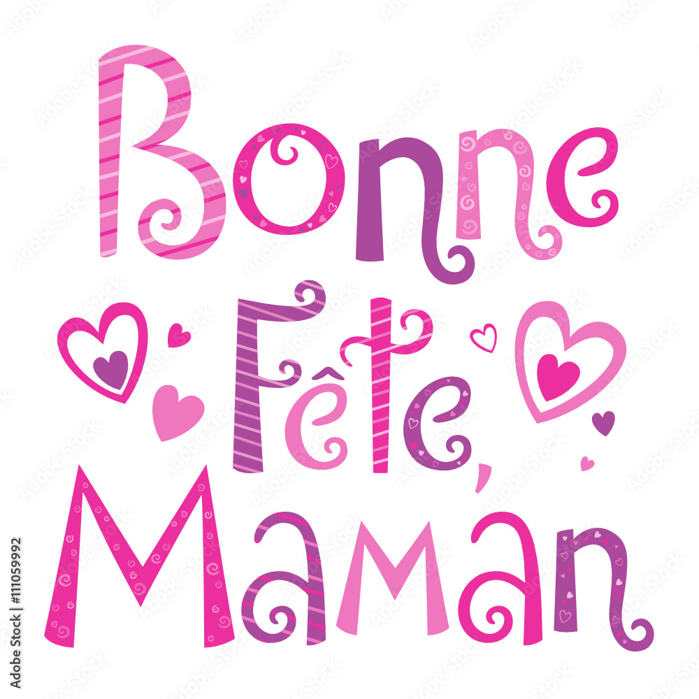Carte « Bonne Fête, Maman » Stock Vector | Adobe Stock