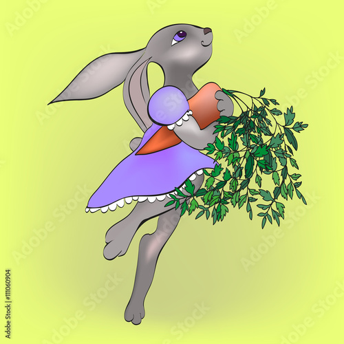 Rabbit with carrot