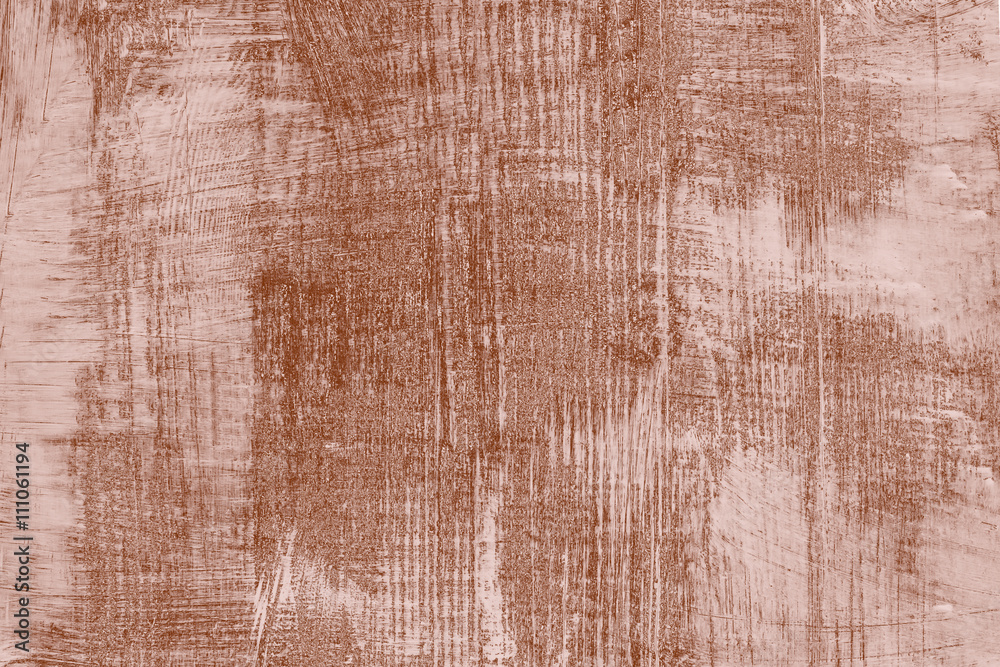Fototapeta premium Wooden brown background texture with faded paint
