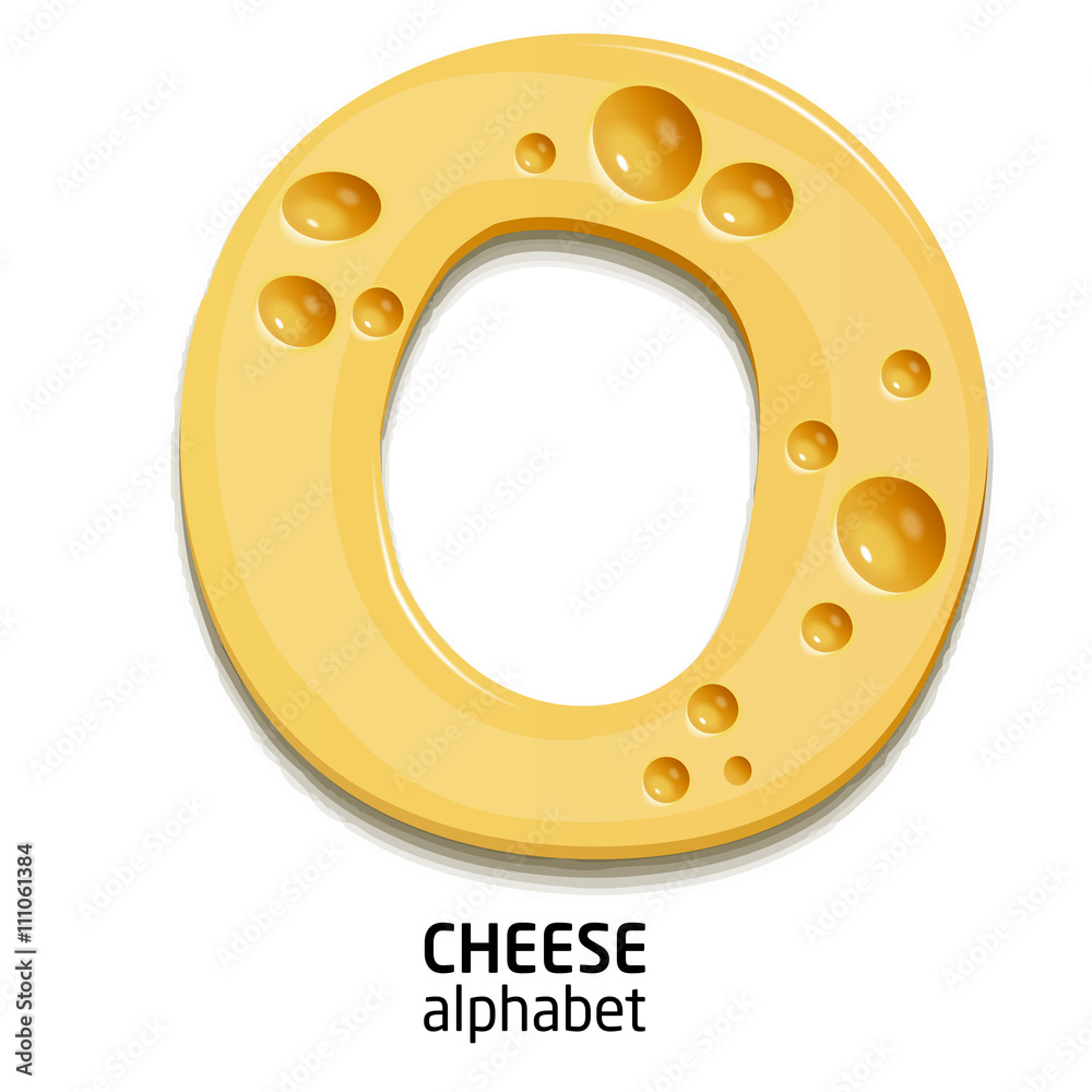 cheese alphabet letter