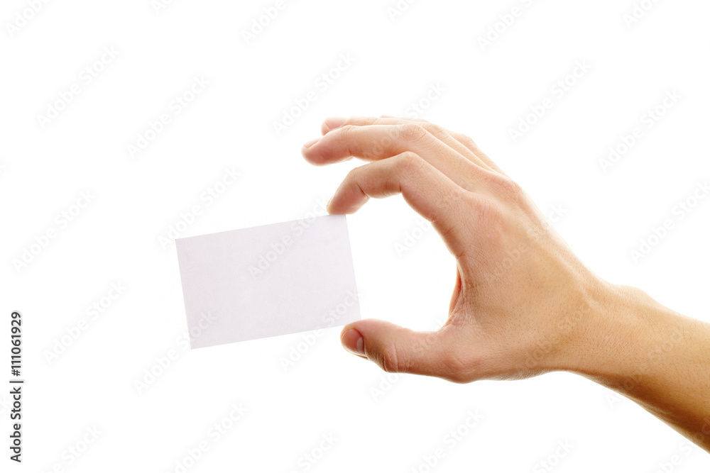 Fototapeta premium Business card in hand