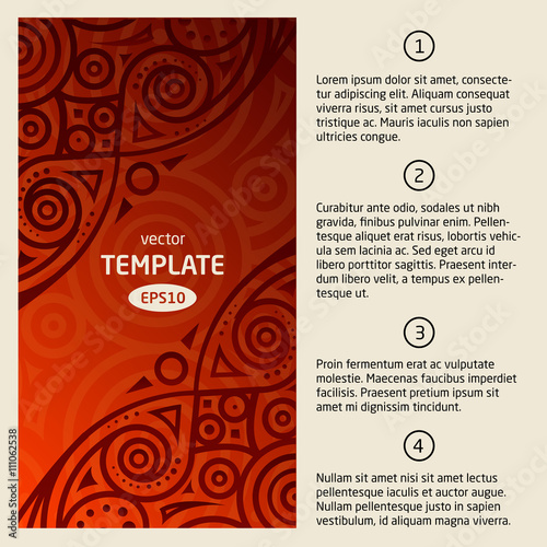 Abstract vector background african pattern