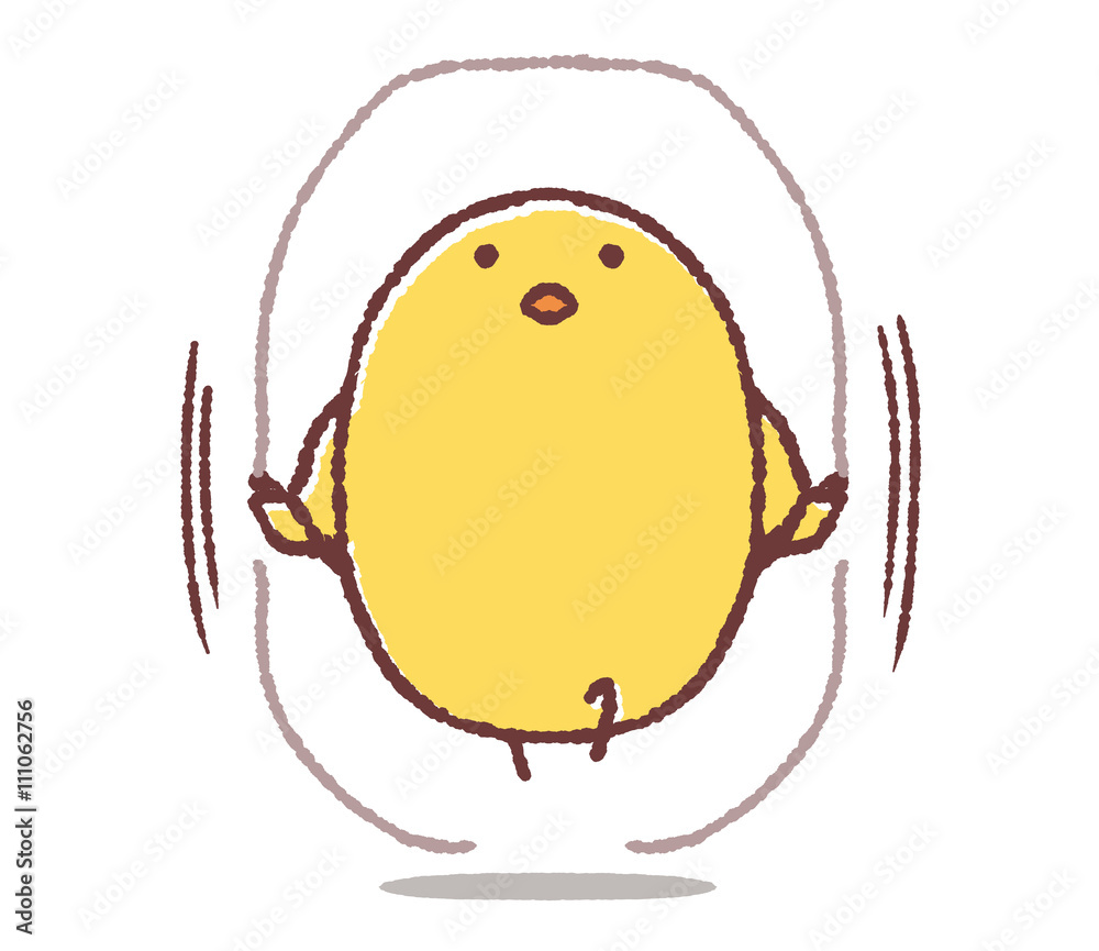 なわとびをするヒヨコ Stock Illustration Adobe Stock なわとびをするヒヨコ Stock Illustration Adobe Stock
