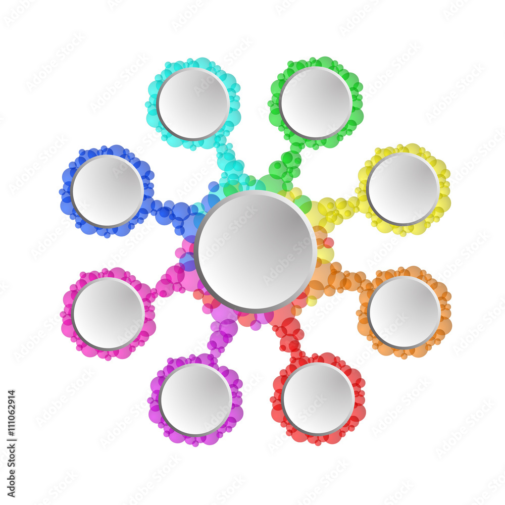 colorful circle illustration infographic