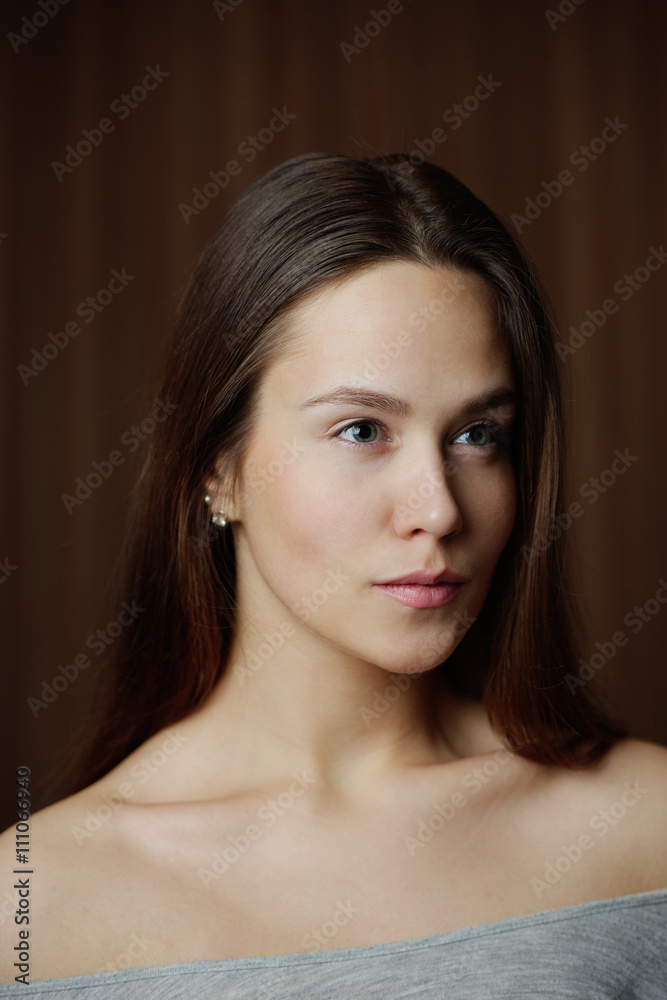 Naklejka premium photo of beautiful young woman