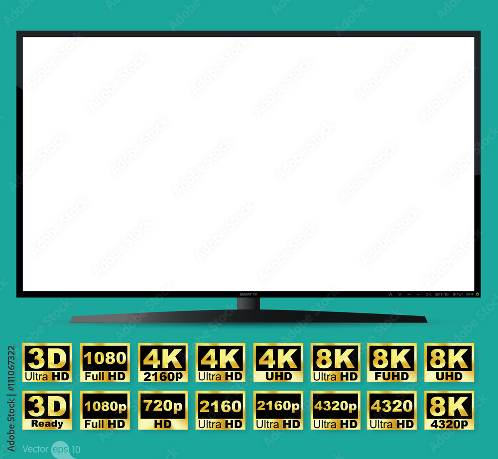 High definition digital television screen