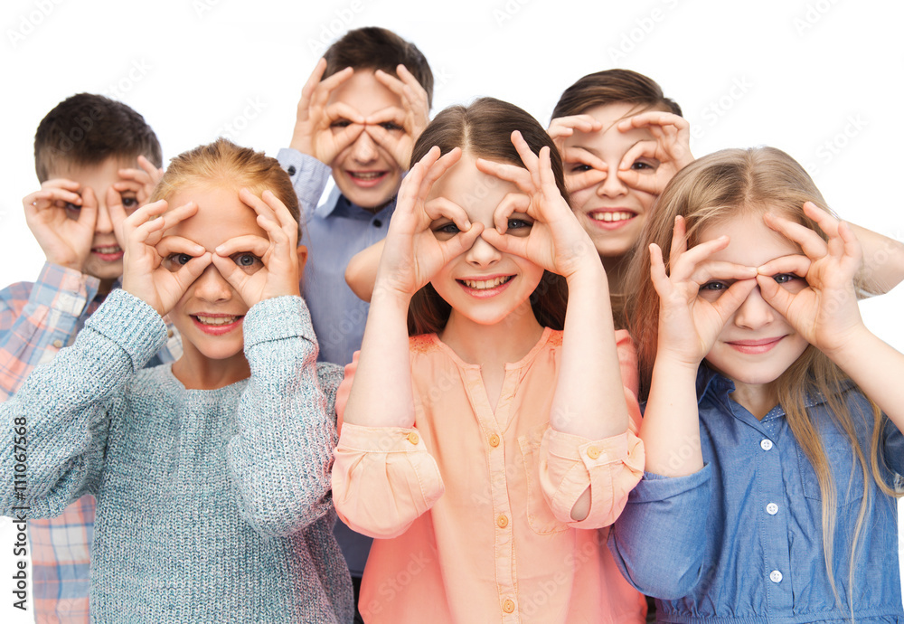 Obraz premium happy children making faces and having fun
