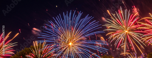 Big colorful fireworks