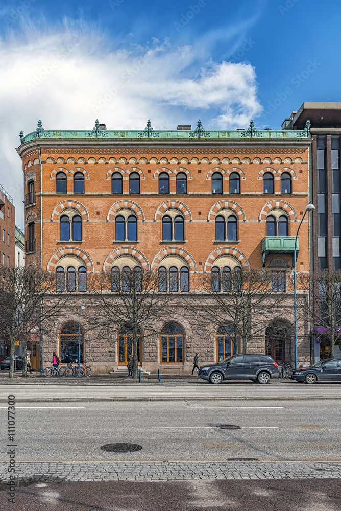 Helsingborg Building Corner Facade