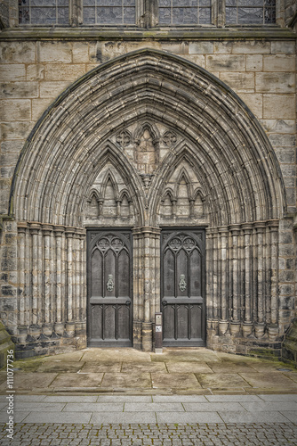 Canvas Print Glasgow Cathedral Doors