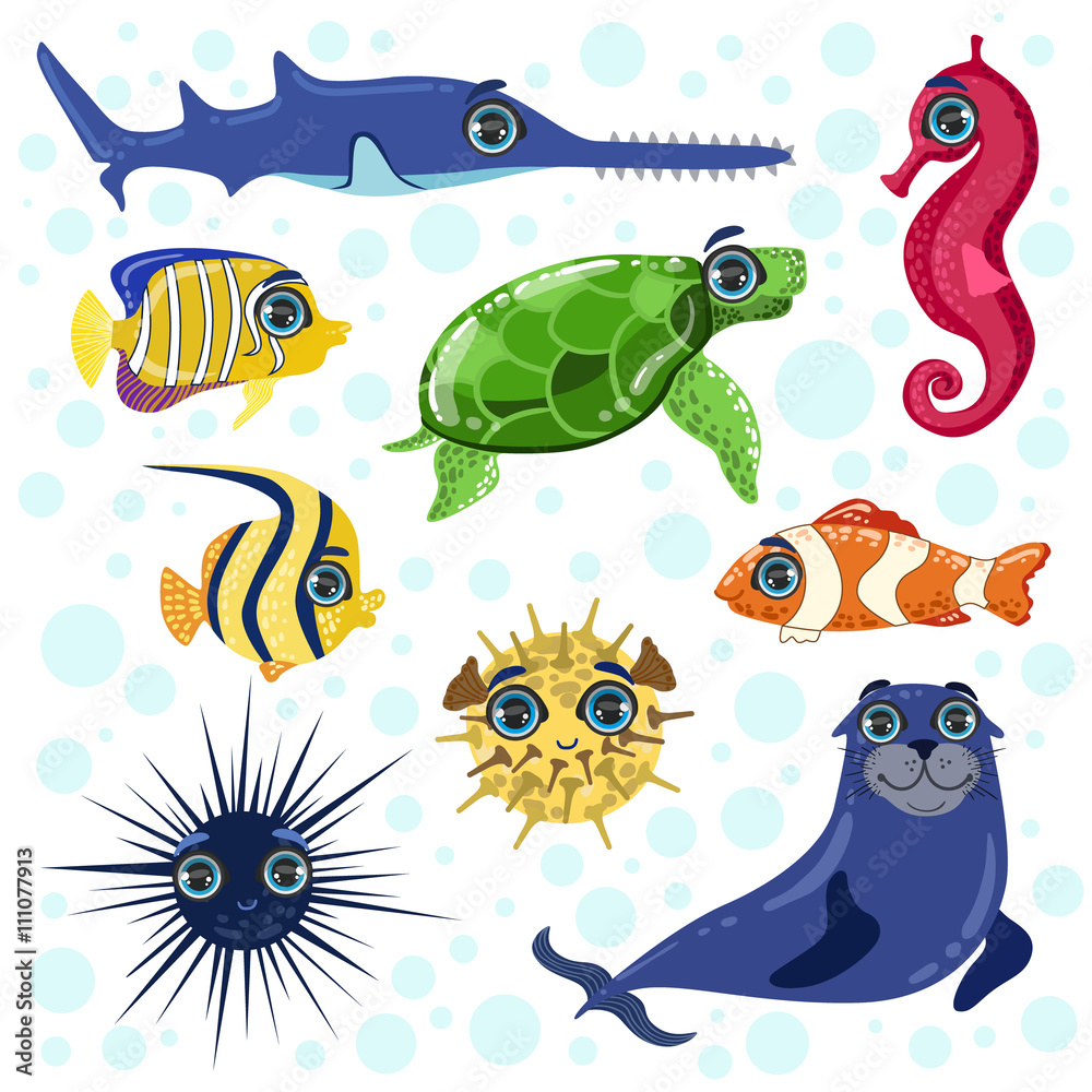 Sea Animals Set Sea Animals Set