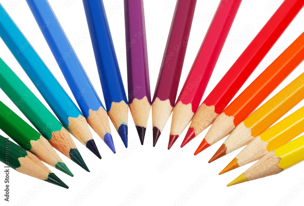 Abstract background from color pencils Abstract background from color pencils