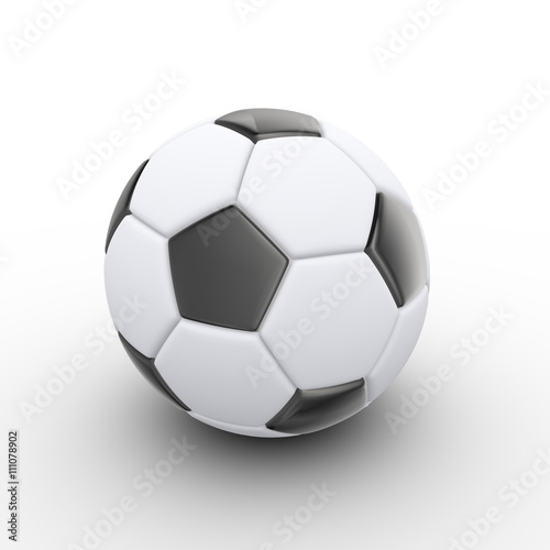 3d soccer player ball