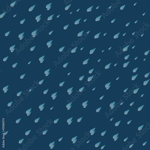 Rain on a dark blue background