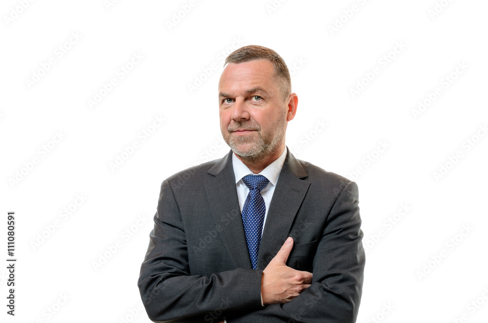 Stylish businessman with a friendly smile Stylish businessman with a friendly smile