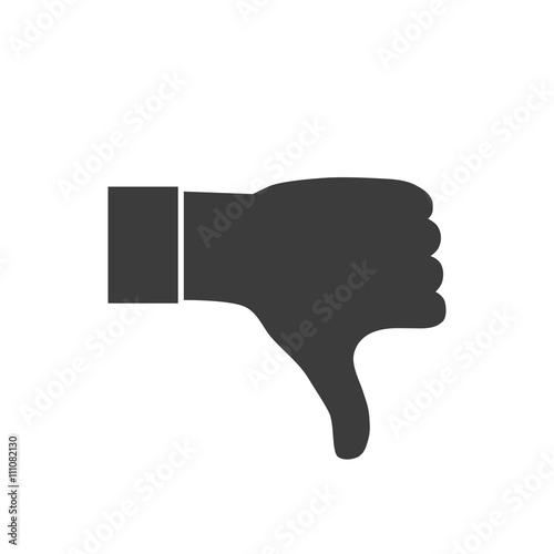 thumbs down or dislike 