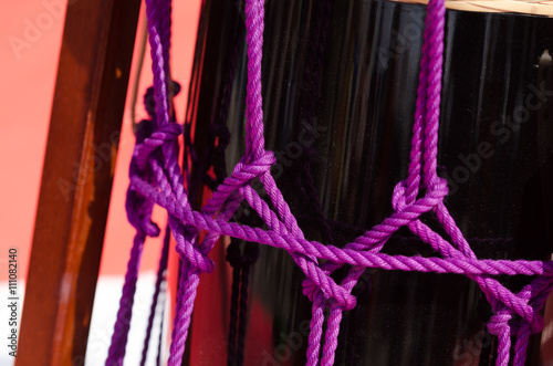 Traditional japanese percussion instrument Taiko or Wadaiko drum