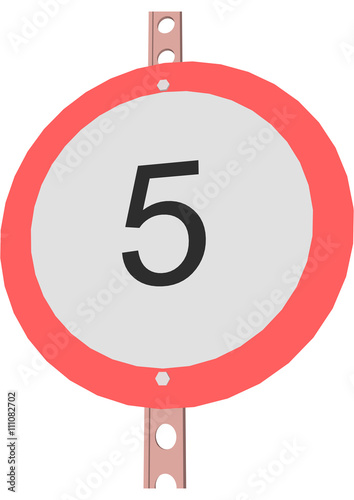 Traffic Sign Speed limit 5