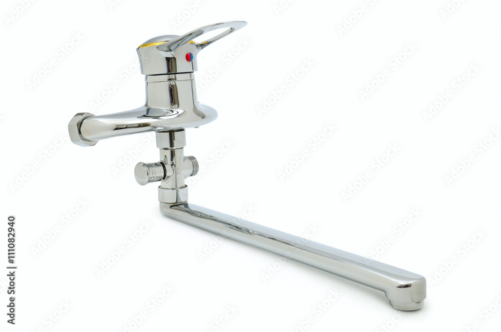 Water tap isolated on white Water tap isolated on white