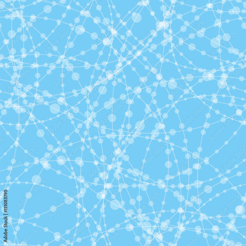 Vector Background_Ballchain Pattern_Blue Vector Background_Ballchain Pattern_Blue
