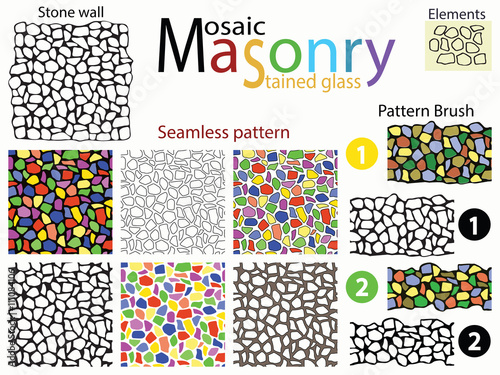 Set of seamless textures.