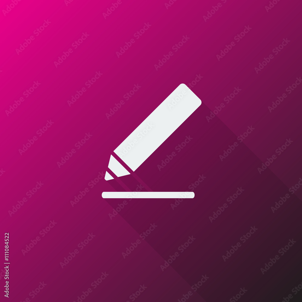 White Sign Here icon on pink background White Sign Here icon on pink background